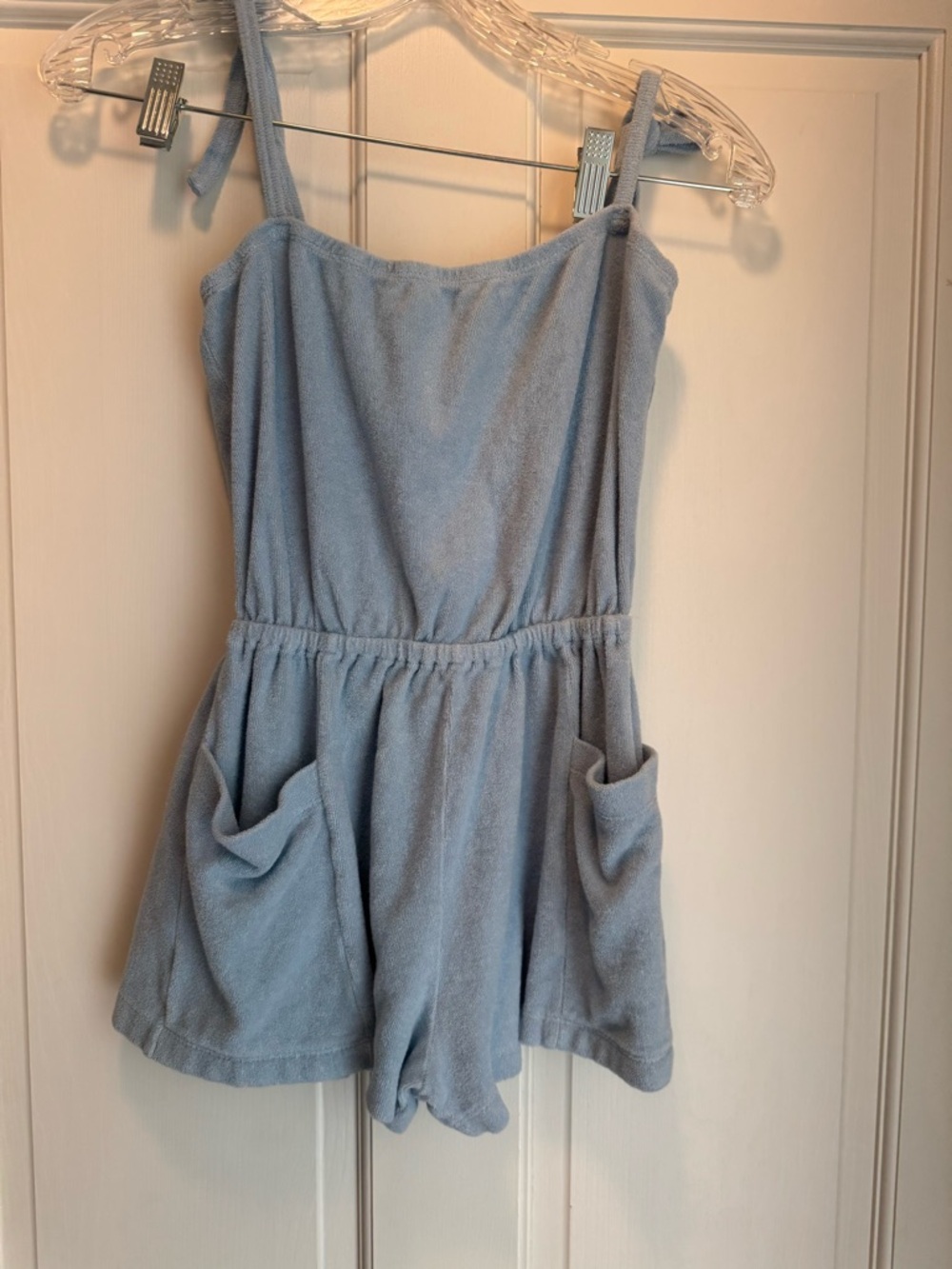 Light Blue Terry Romper for Kids - Soft Summer Bottoms Suzie Kondi